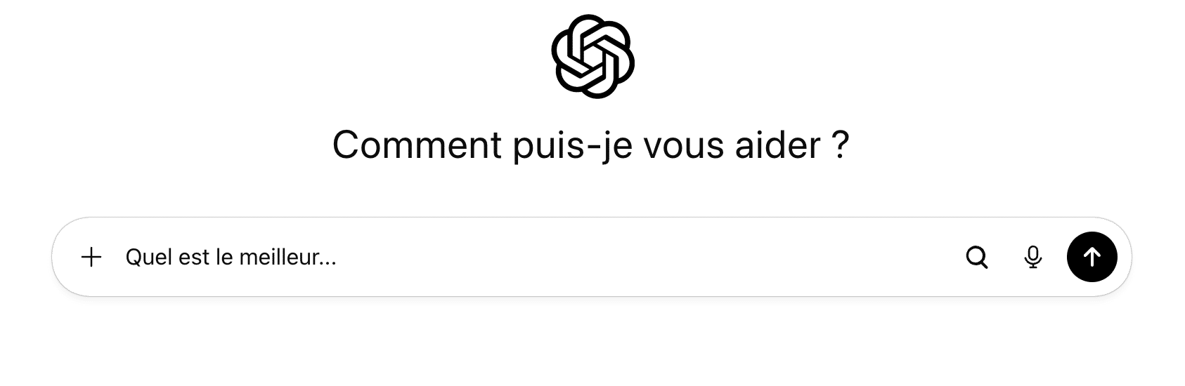 Interface de recherche IA